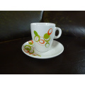 KC-00020 Haonai fábrica directa de porcelana de café, conjunto de café de porcelana blanca